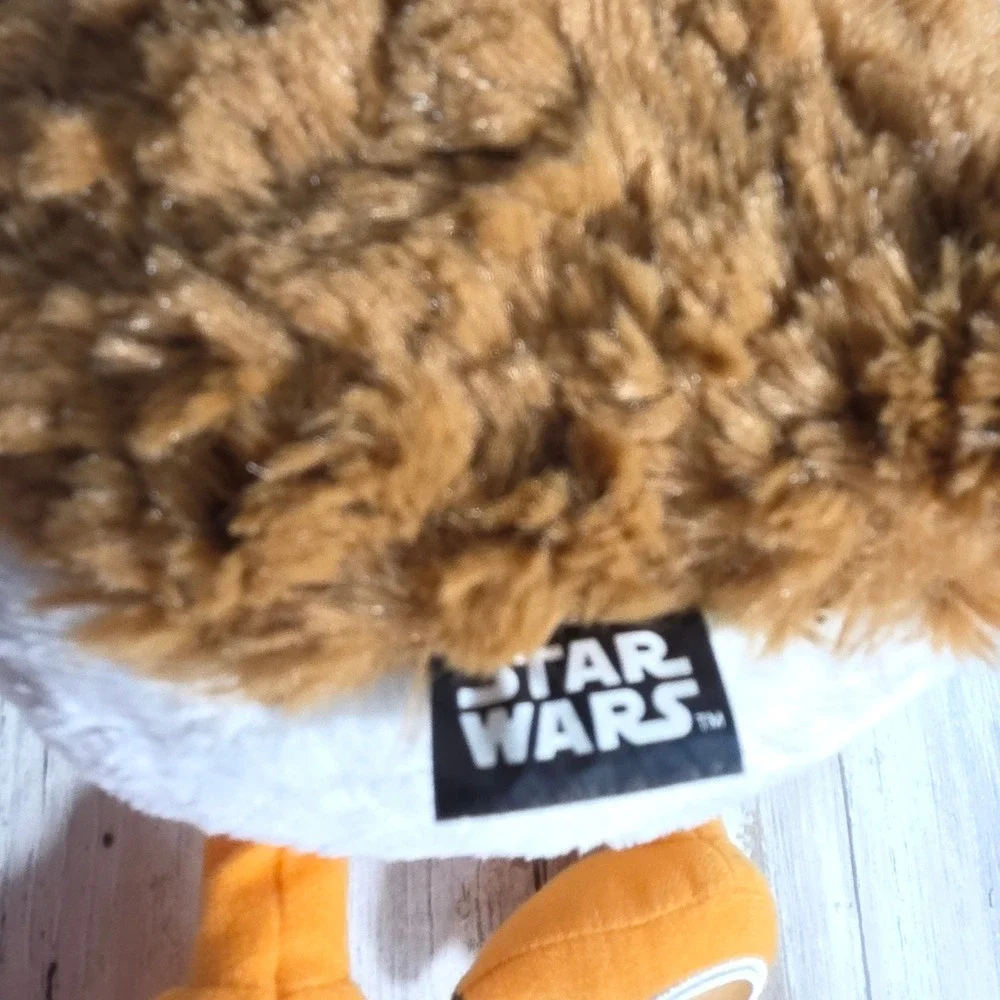 Build-A-Bear Star Wars Porg Plush Stuffed Animal Brown Orange White 10 inch